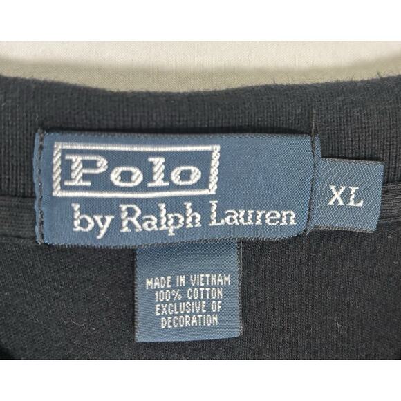 Polo Ralph Lauren Polo Shirt Mens XL Black Short Sleeve Embroidered Red Pony - Picture 3 of 3